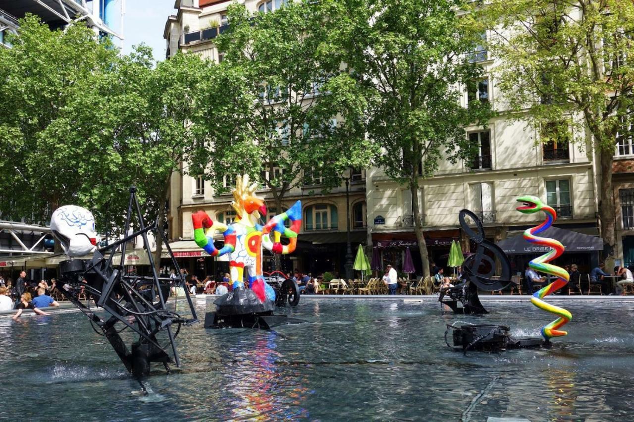 50m2 rue rambuteau/Pompidou/Marais/Hôtel de Ville Paris Exterior foto